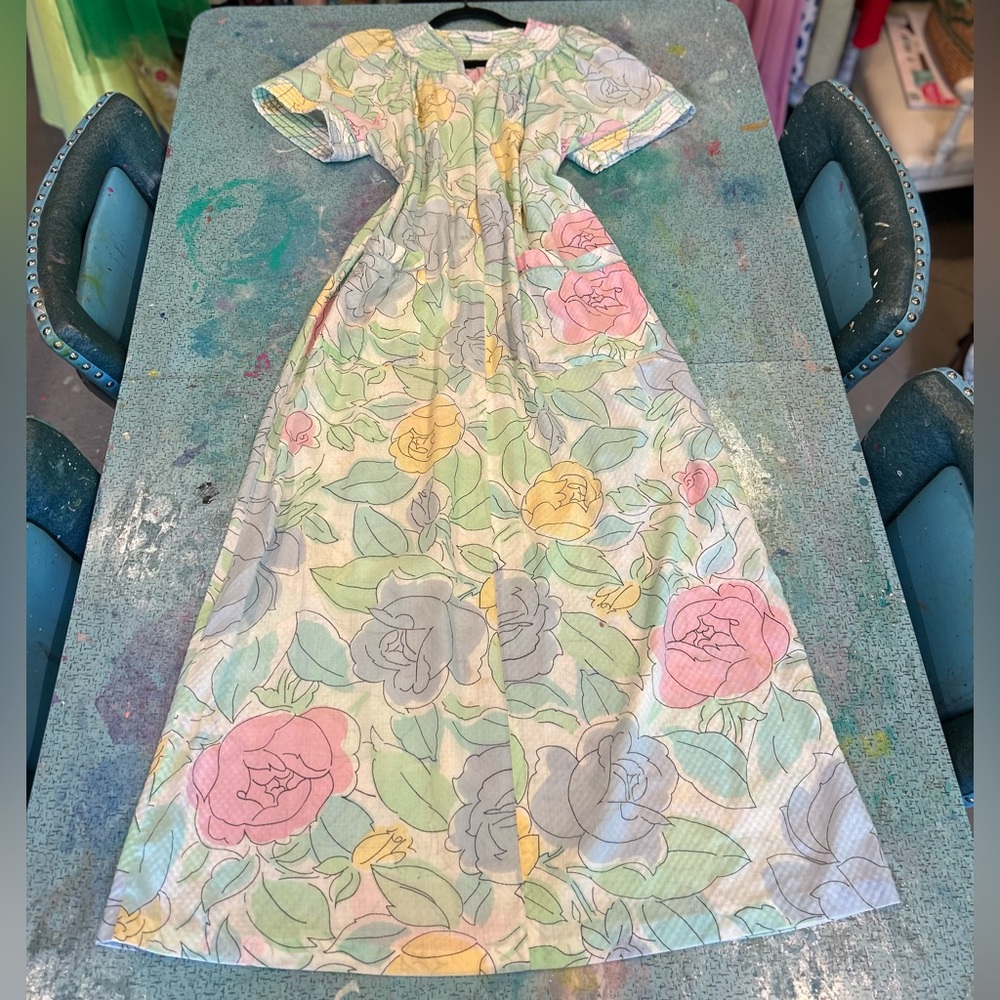 Vintage Big Floral Housedress